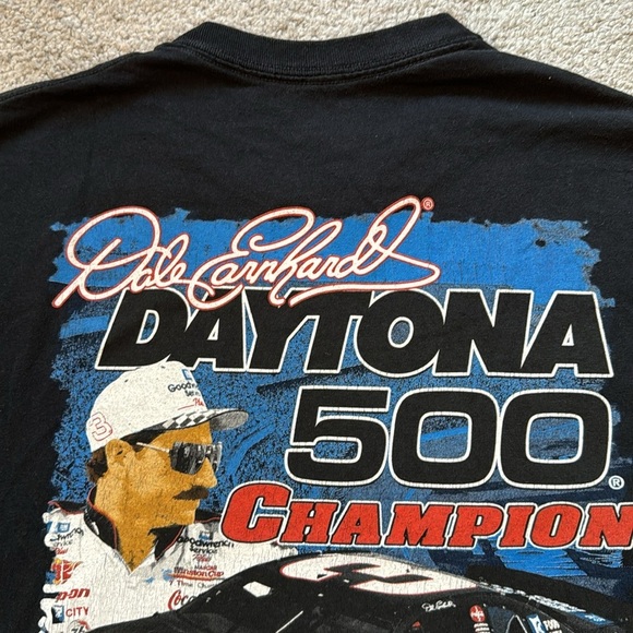 NASCAR Dale Earnhardt Sr #3 Daytona 500 Champion Black T Shirt in Large - Picture 8 of 8